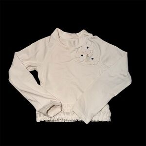 Janie and Jack White Kids Swim Rashguard